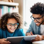 학습 루틴의 성공적인 실행을 위한 계획 - **Prompt:** A vibrant, close-up shot of a diverse teenage student (e.g., a boy with curly hair or a ...