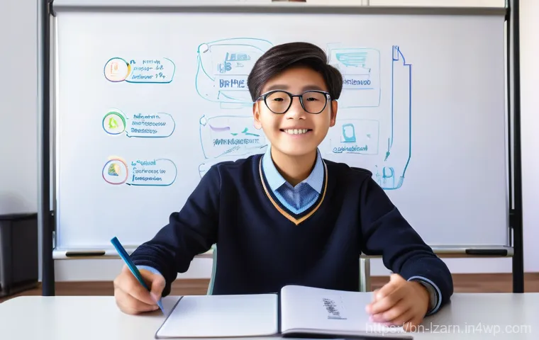 학습 루틴의 성공적인 실행을 위한 계획 - **Prompt:** A focused, organized teenage student (e.g., a girl with a neat ponytail or a boy in a ca...